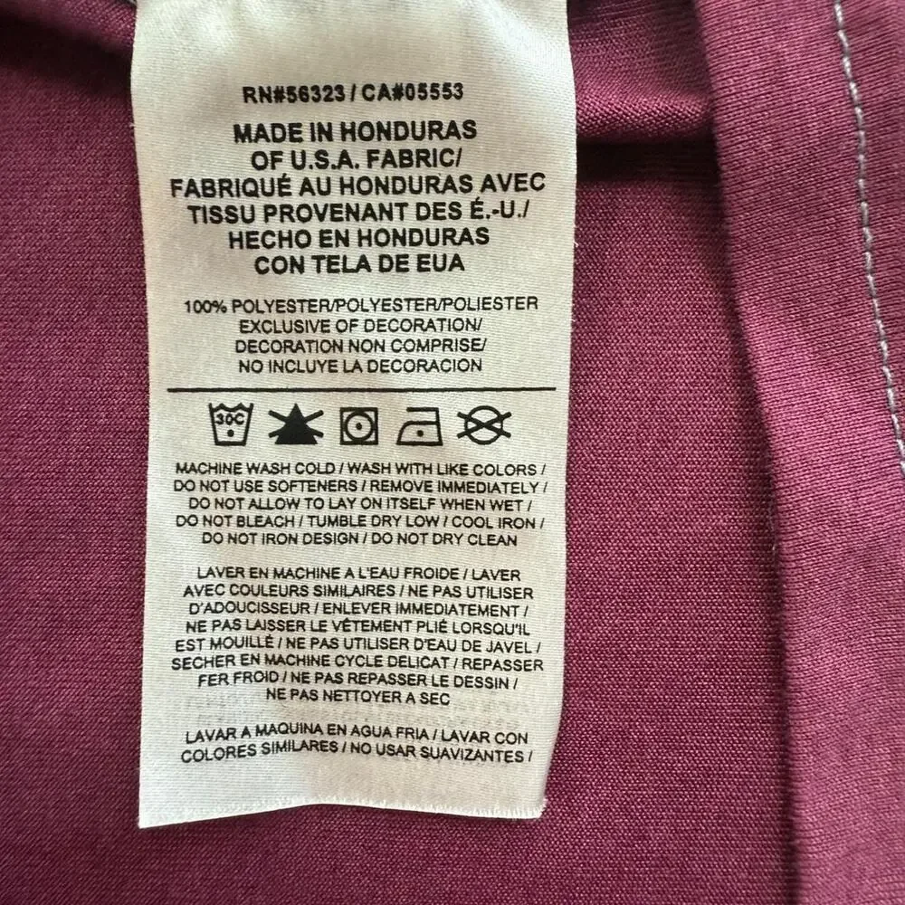 NIKE Men's Medium T-Shirt Heather Maroon Red Endurance Strength Heart Grind
